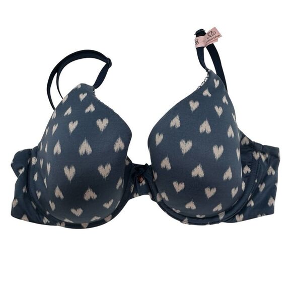 Victorias Secret Body by Victoria gray Perfect Shape Push-Up Smooth Bra size 32D - Picture 2 of 5